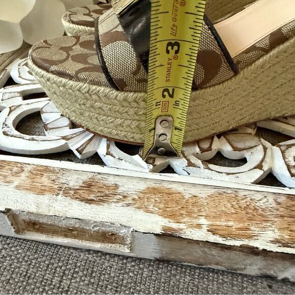 Coach Platform Wedge Christie Sandals Shoes Women’s 9 - Picture 4 of 11